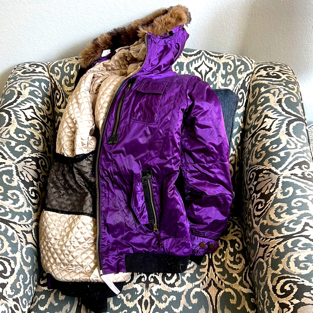 Womens obermeyer winter jacket purple